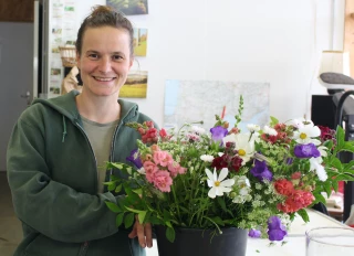 Sophie Douillon, femme de fleurs pas fleur bleue